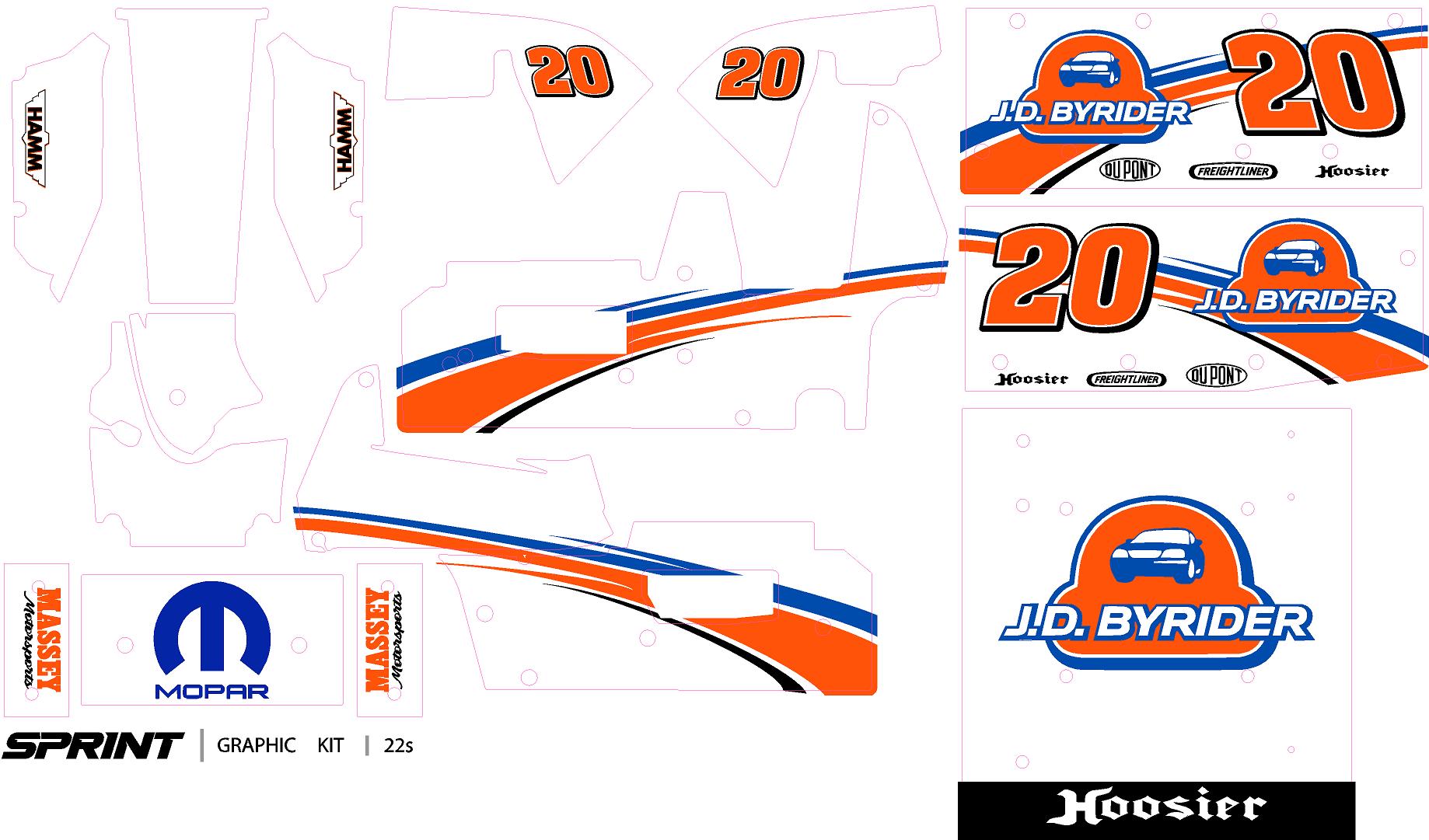 Danny Lasoski 20 losi sprint car wrap